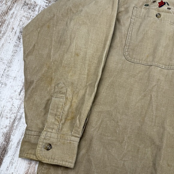 Vintage Looney Tunes Tweety Bird‎ Corduroy Button Longsleeve Shirt Size XL - Picture 14 of 14